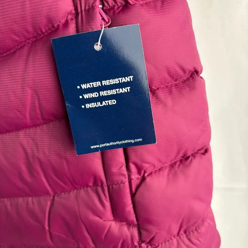 NWT Port Authority Plum Color Puff Vest, Small - Picture 5 of 11